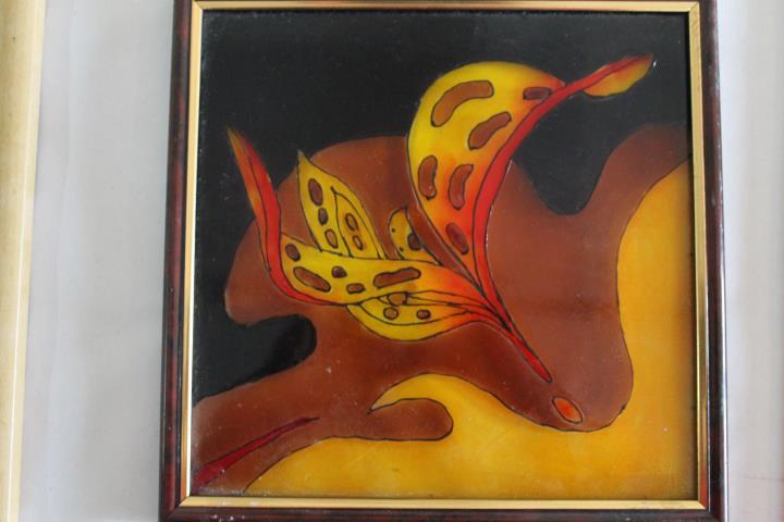 Buy Modern Flower Glass Painting Buy Modern Flower Glass Painting
